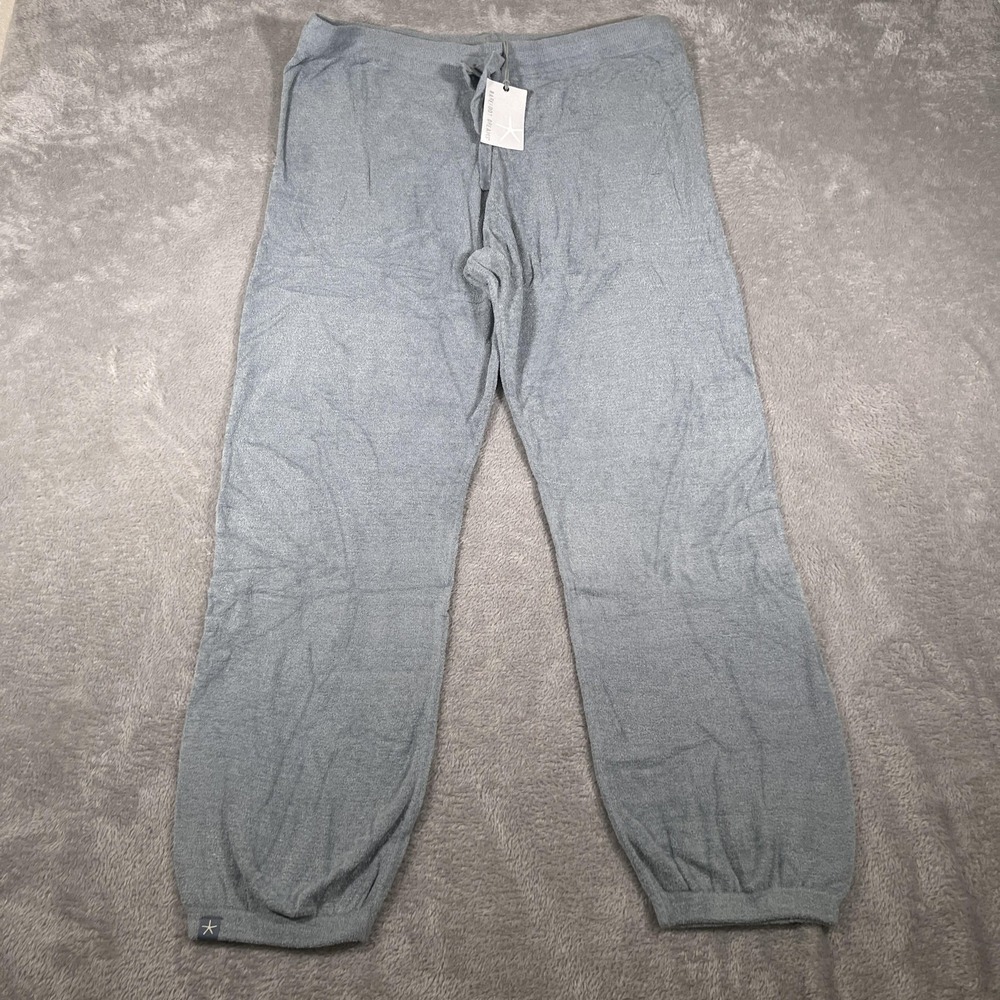 Barefoot Dreams Track Pant Womens XL‎ Cerulean Blue CozyChic Ultra Lite Jogger